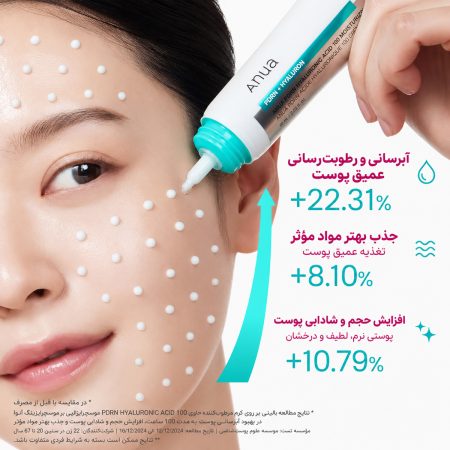anua pdrn hyaluronic acid 100 moisture cream before after