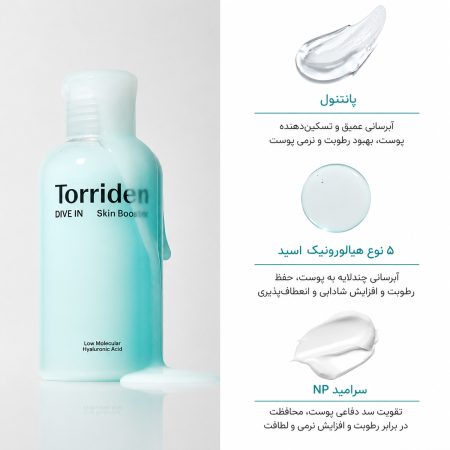 ترکیبات بوستر آبرسان هیالورونیک اسید توریدن