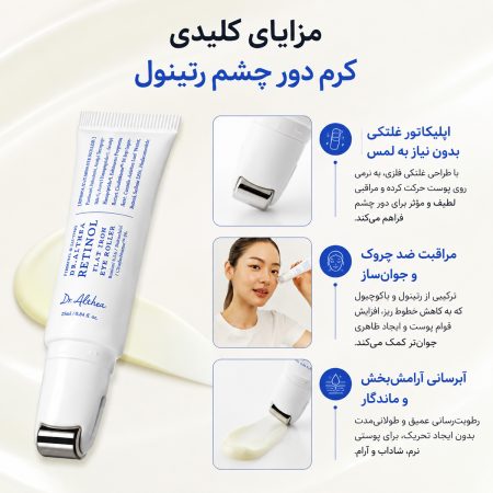 مزایای کلیدی دور چشم رولی رتینول دکتر آلتیا