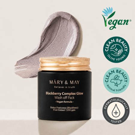 mary may blackberry clay mask texture
