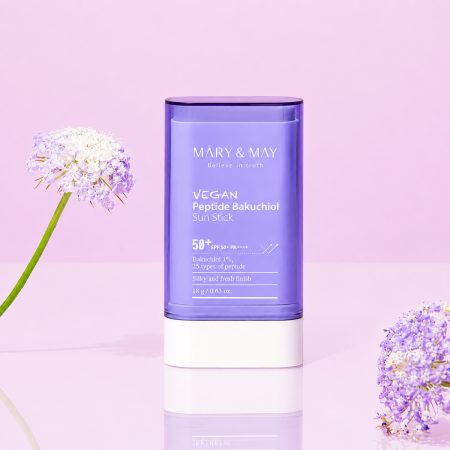 ضدآفتاب استیکی پپتاید و باکوچیول مری اند می 12 MaryampMay Vegan Peptide Bakuchiol Sun Stick SPF50 PA