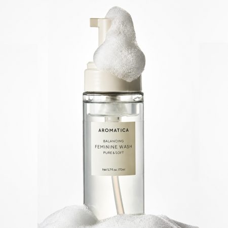 شوینده بانوان آروماتیکا 9 aromatica pure soft feminine foaming wash angle