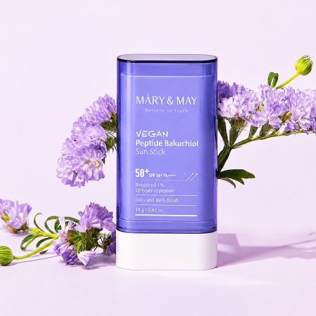 ضدآفتاب استیکی پپتاید و باکوچیول مری اند می 11 mary may vegan peptide bakuchiol sun stick spf50 front view