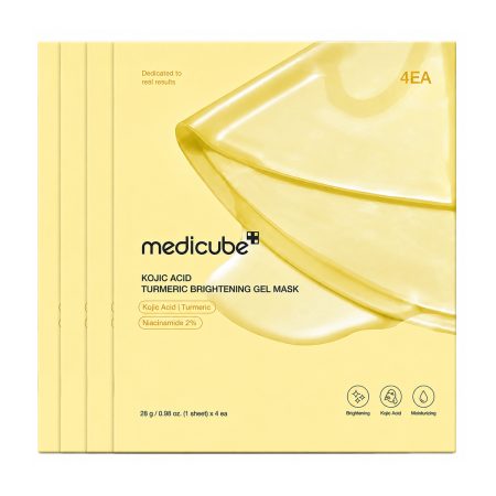 ماسک ژلی روشن کننده کوجیک اسید و زردچوبه مدی کیوب 8 medicube kojic acid turmeric brightening gel mask product